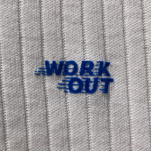 Vintage "Work Out" V-Neck Shirt - Picture 5 of 8